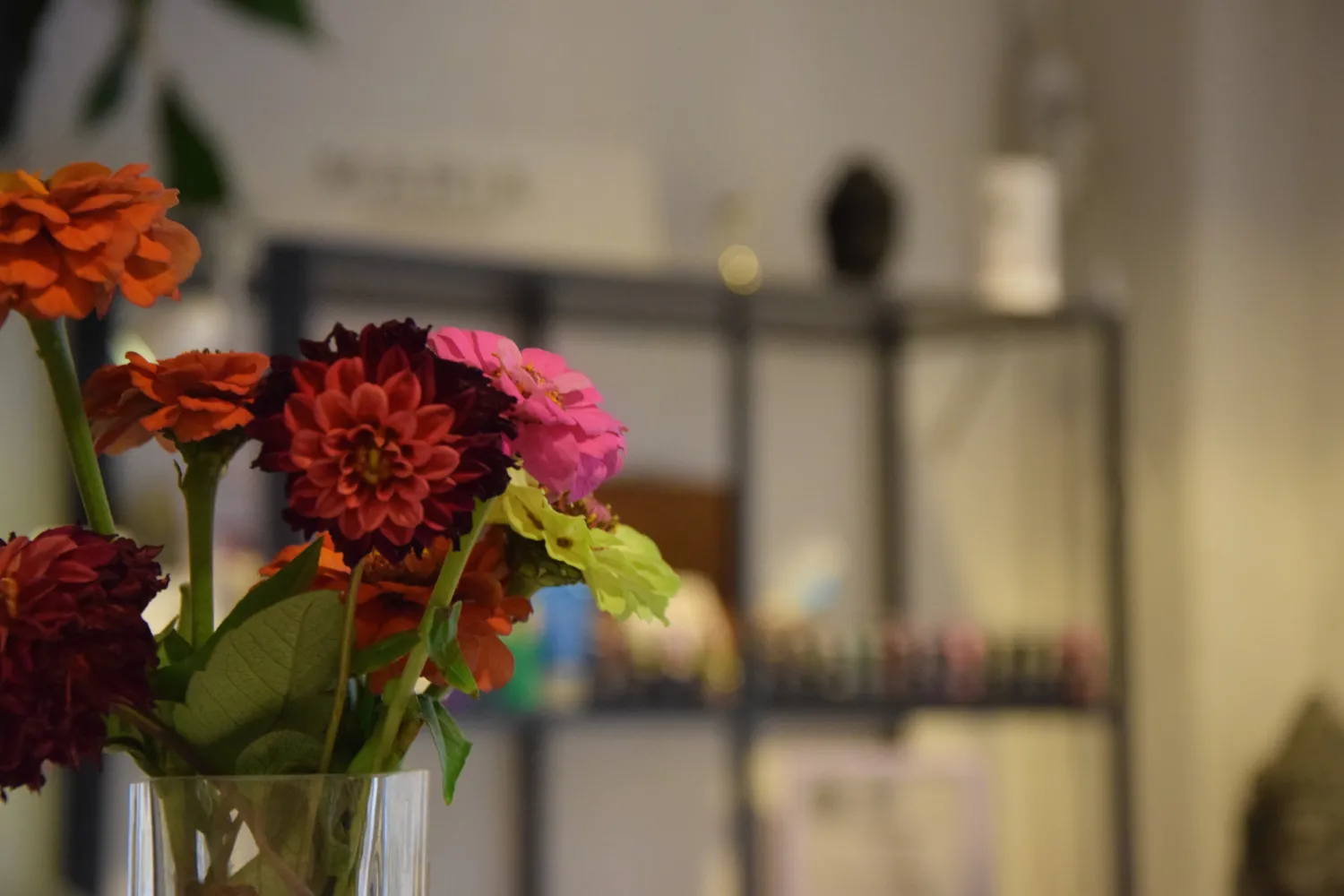 Blommor i butik